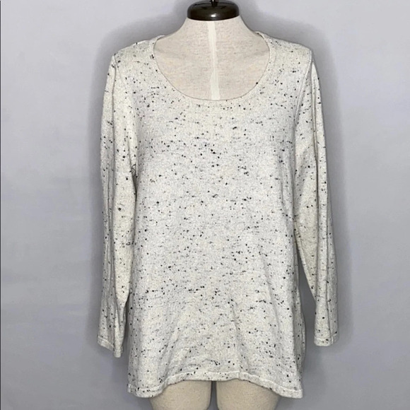 Charter Club Scoop Neck Metallic Thread Sweater - Size 1X - Picture 1 of 5